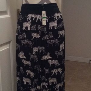 Ladies palazzo pant with tigers
